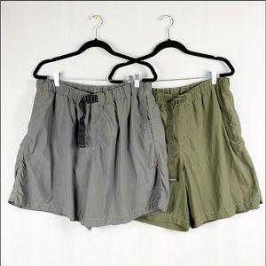 Columbia Lot Of 2 Omni Shade Belted Outdoor Shorts